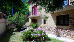 Appartement 48 m2 avec jardin au rdc dans villa à 5 min à pied des Thermes de Vernet-les-Bains, location de samedi à samedi